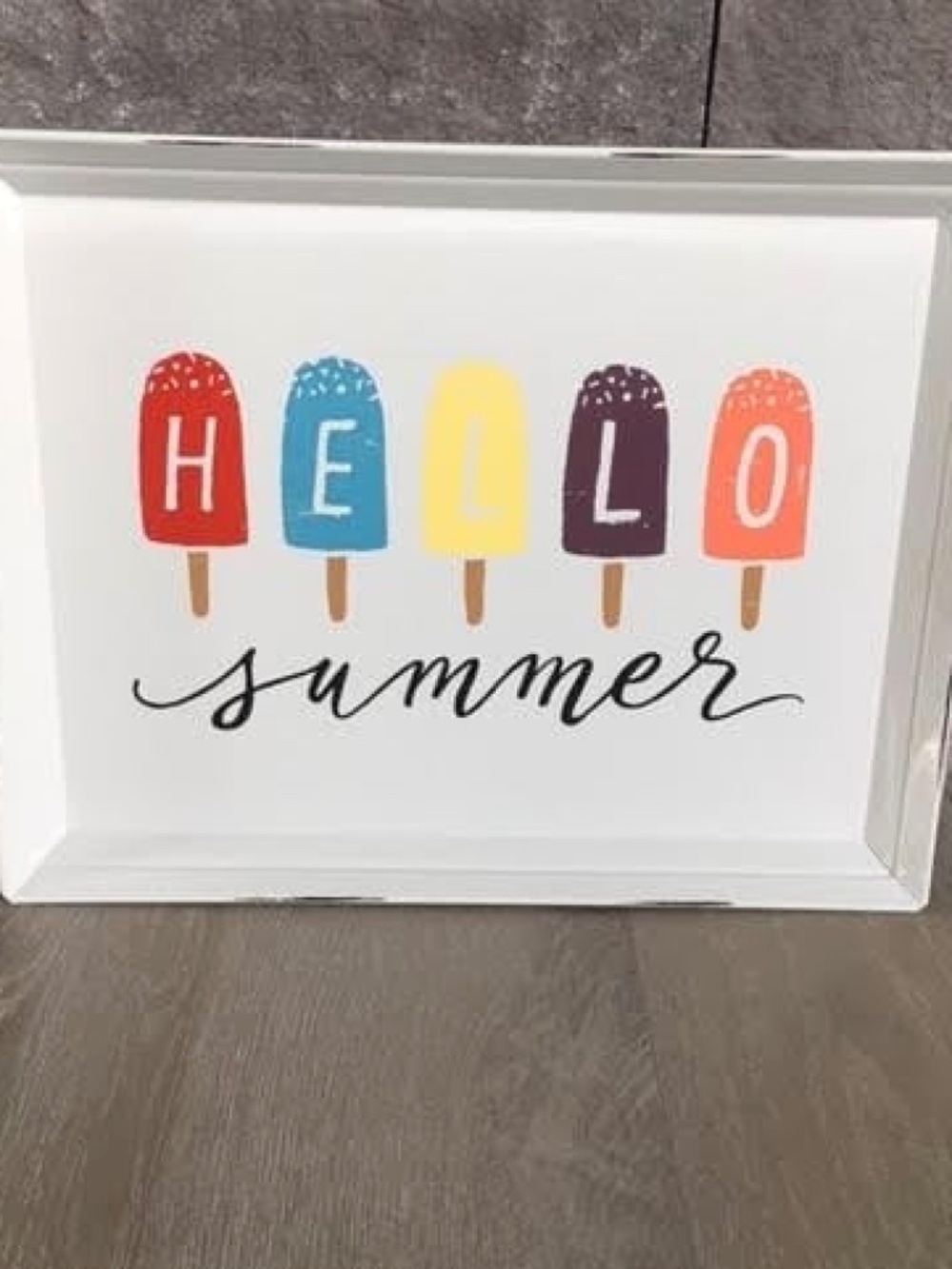 Reclaimed Metal Tray Summer